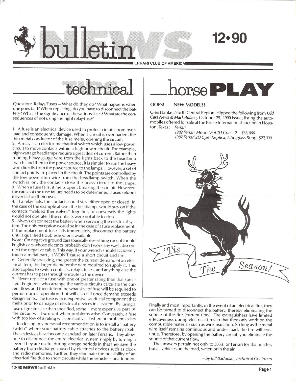 FCA News Bulletin 1990 - 12