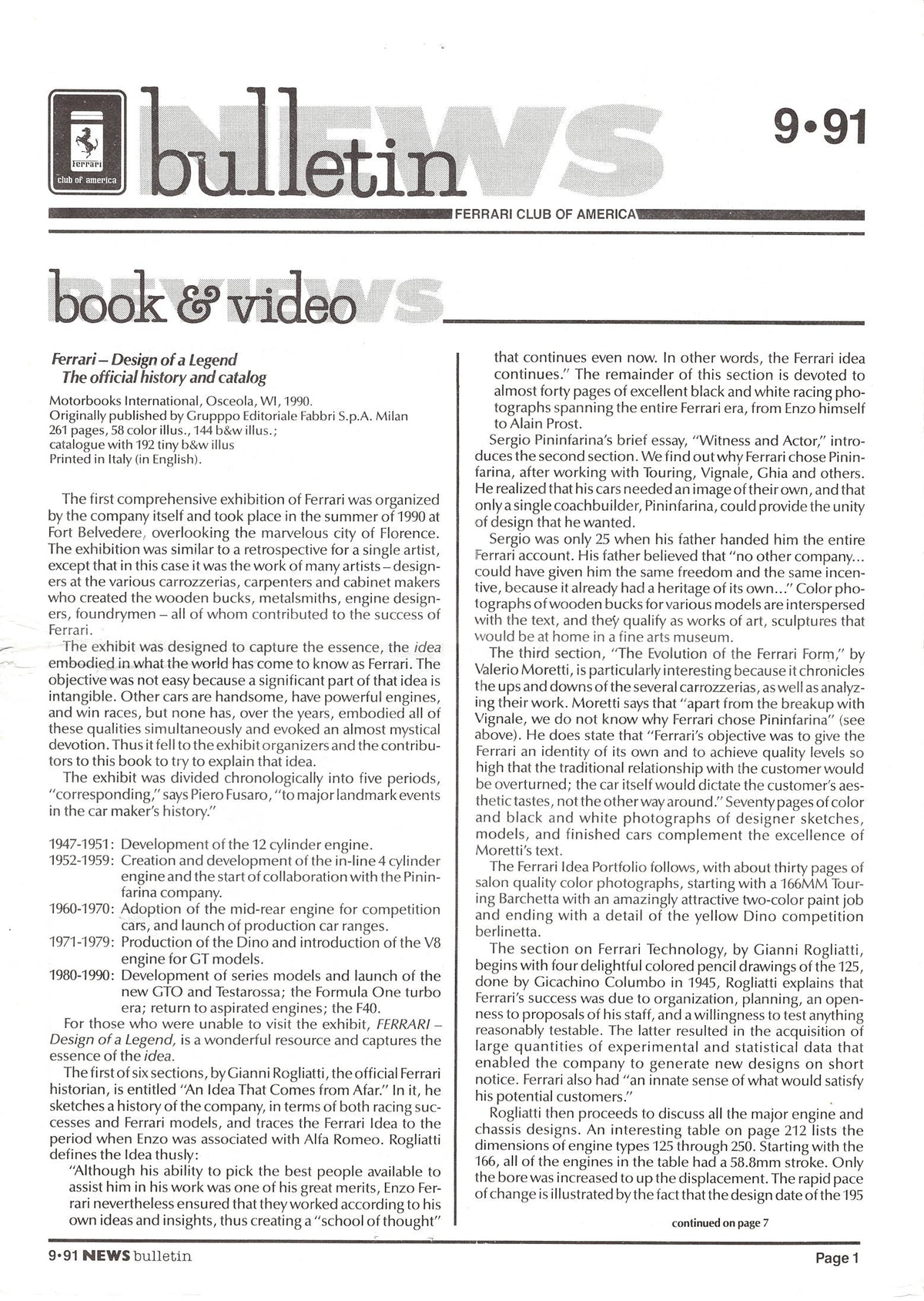FCA News Bulletin 1991 - 9