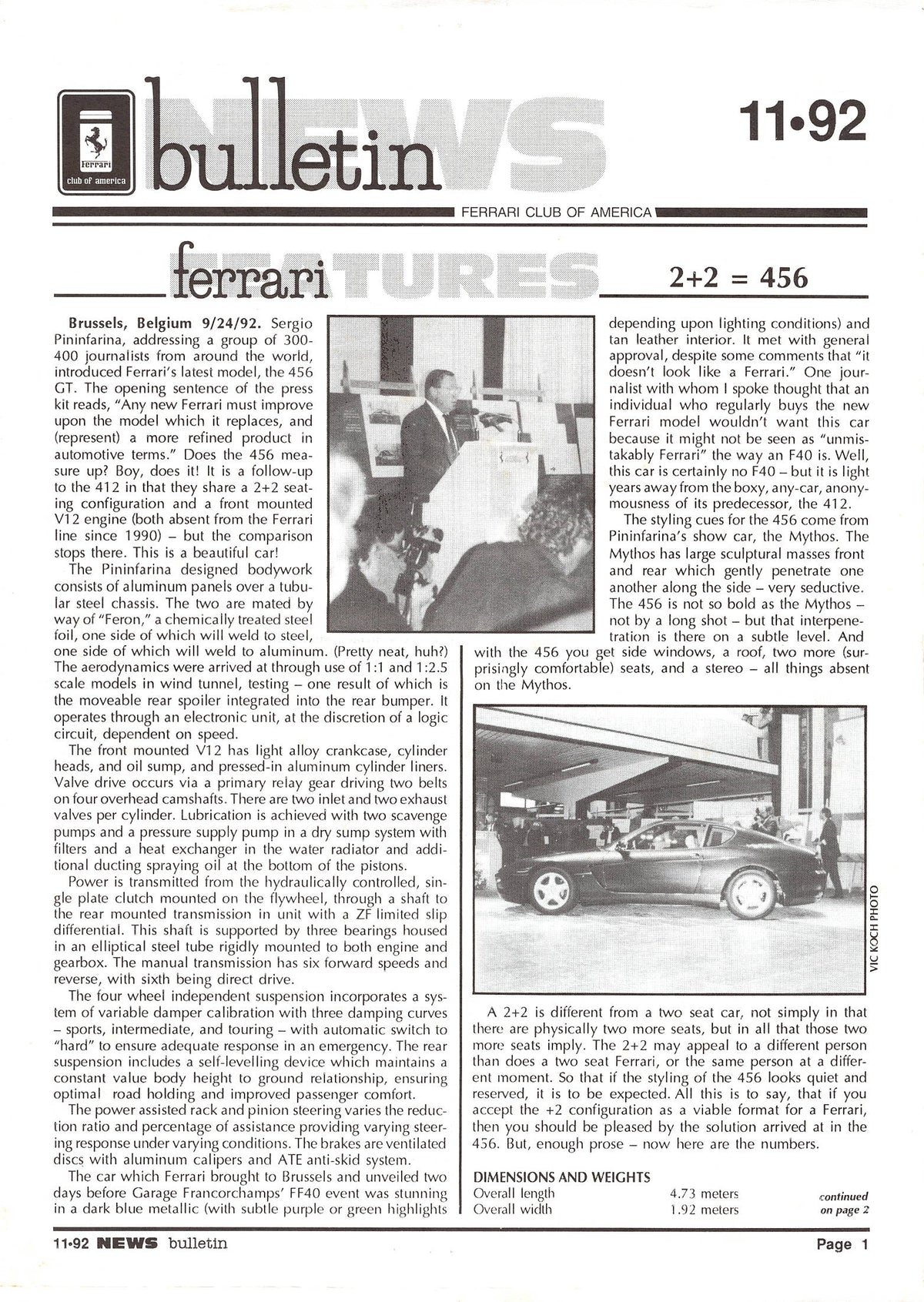 FCA News Bulletin 1992 - 11