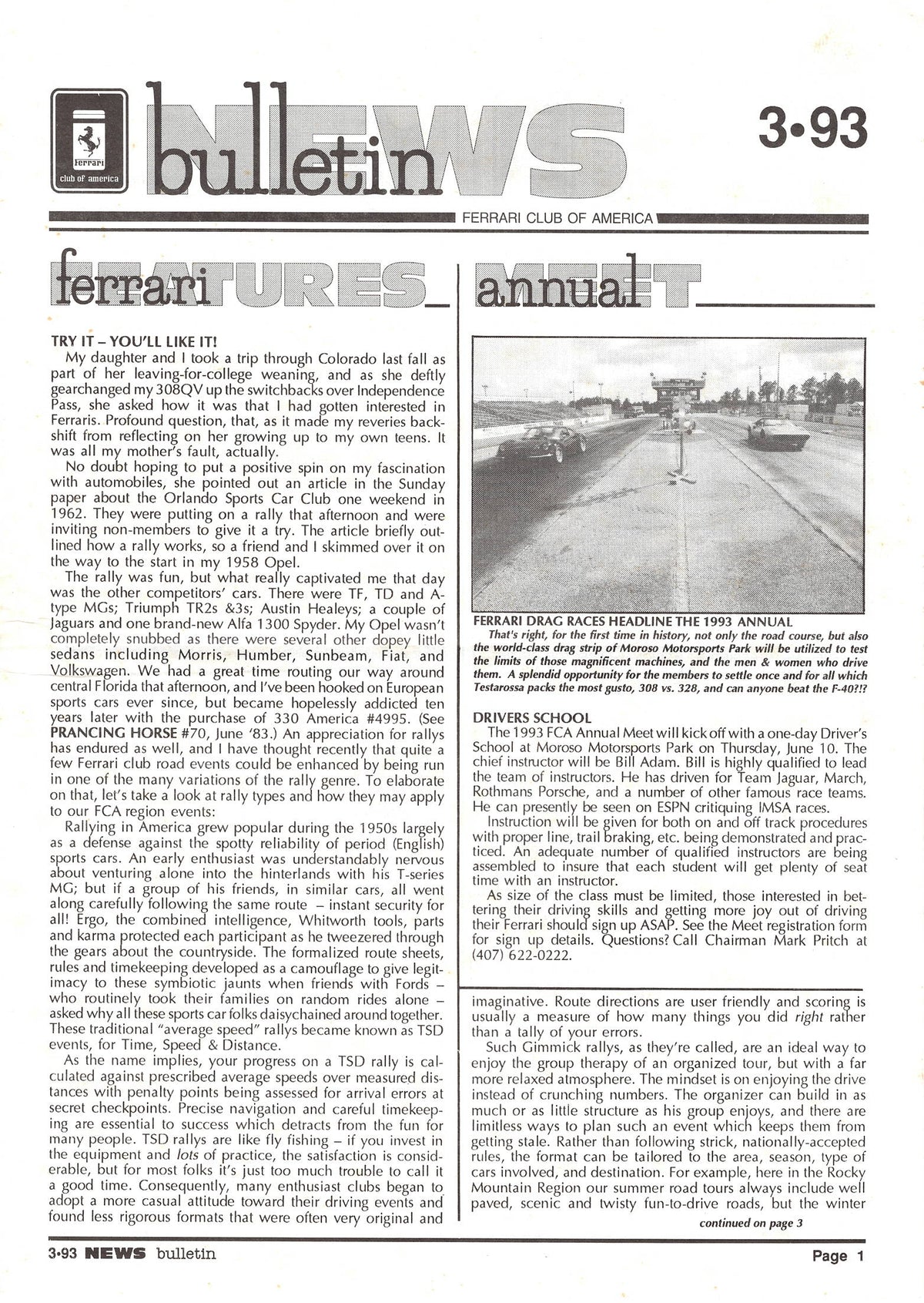 FCA News Bulletin 1993 - 3