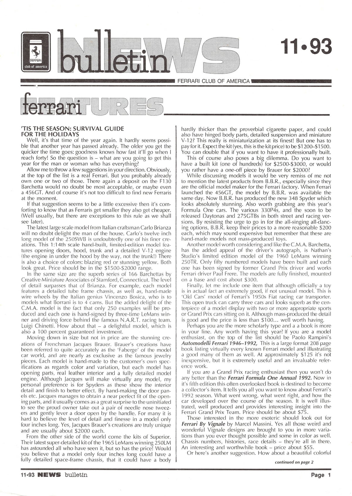 FCA News Bulletin 1993 - 11