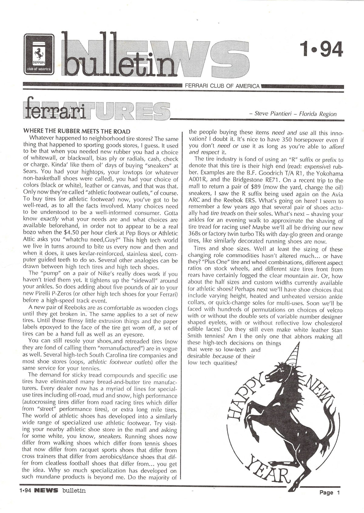 FCA News Bulletin 1994 - 1
