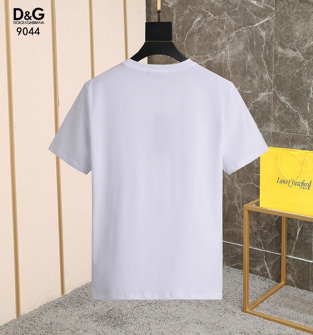 Dolce & Gabbana T-Shirt Without Collar 'White & Black'