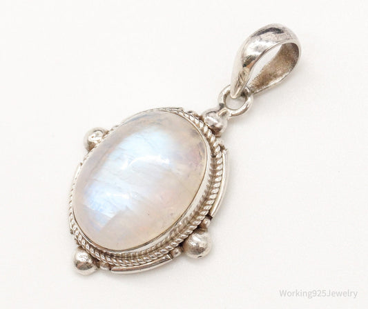 Vintage Moonstone Sterling Silver Southwestern Pendant — photo 2 of 8