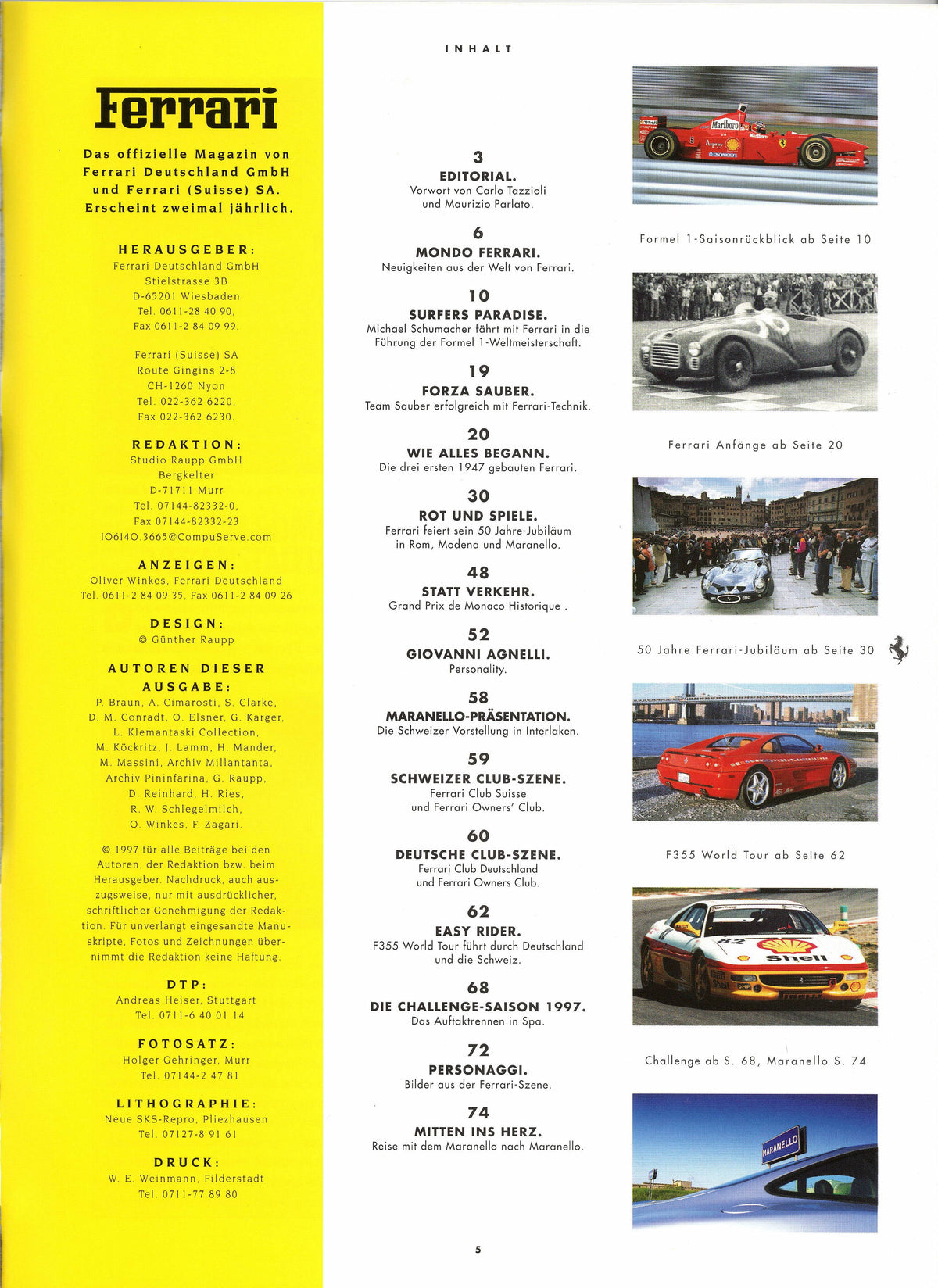 Ferrari Magazin - Deutschland 1997-1