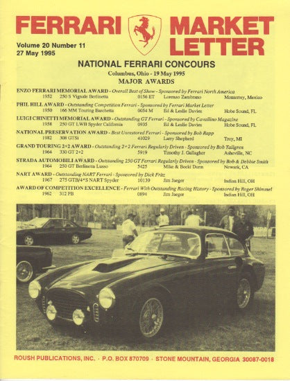 Ferrari Market Letter Vol. 20 N.11