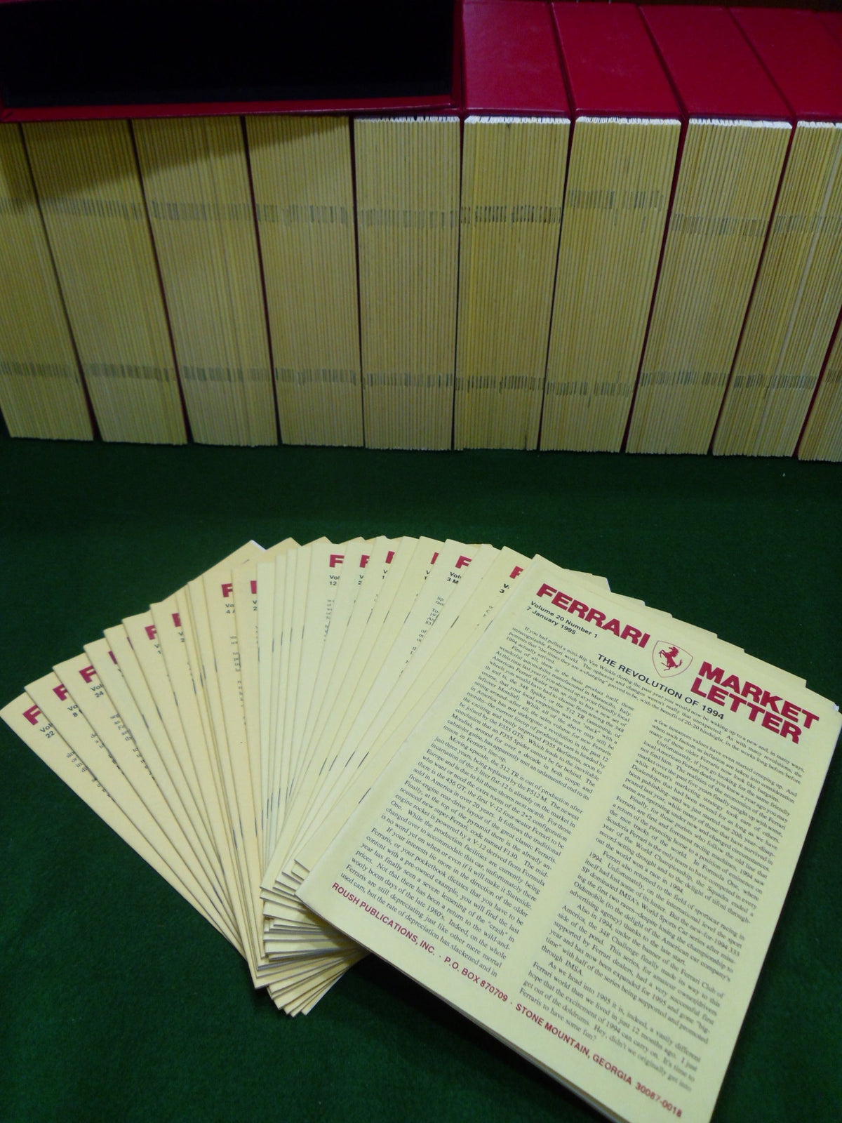 Ferrari Market Letter Vol. 20 1995