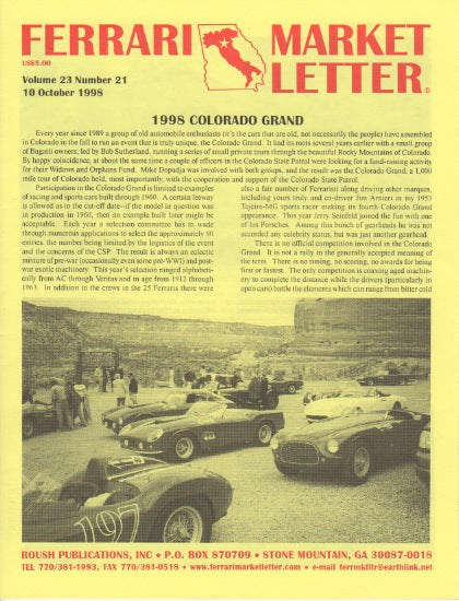 Ferrari Market Letter Vol. 23 N.21