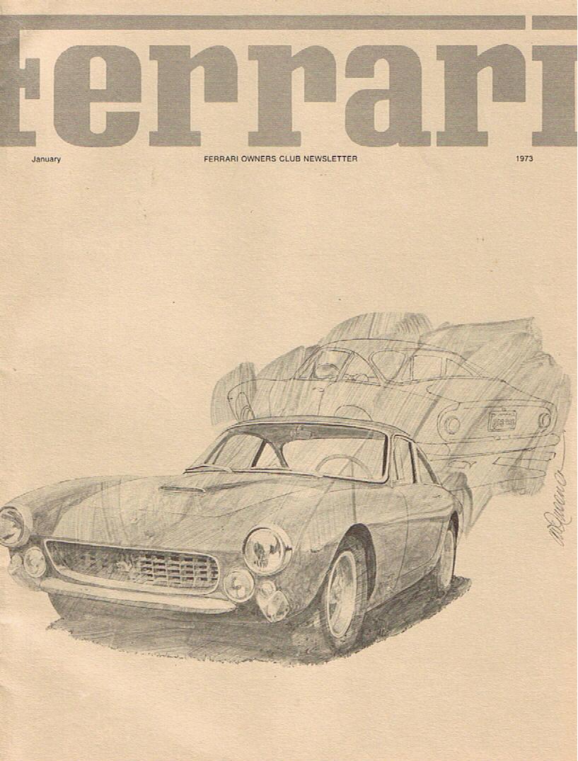 Ferrari, Newsletter of the Ferrari Owners Club (USA) 1973 - Vol 9 N 1