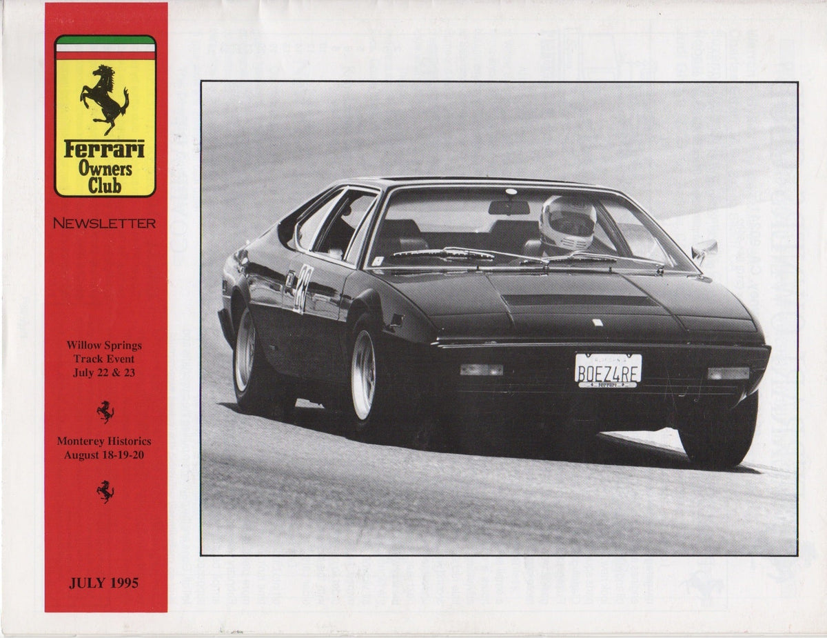 Ferrari, Newsletter of the Ferrari Owners Club (USA) 1995-07
