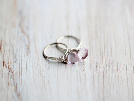 Pink Amethyst Dangle Hugs