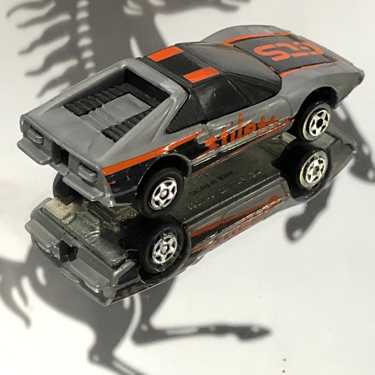 Ferrari 308 GTS Silver Burnin' Key by Kidco 1:60 (18500)(No box)