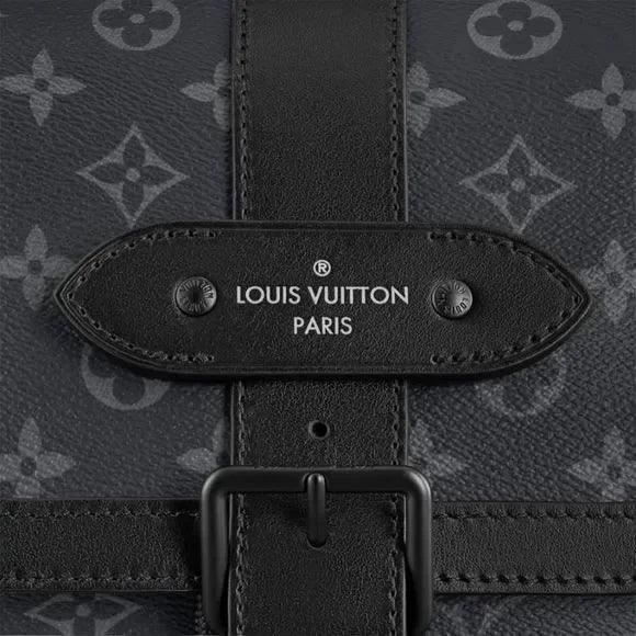Louis Vuitton Backpack Rucksack Black Monogram Eclipse Canvas Leather