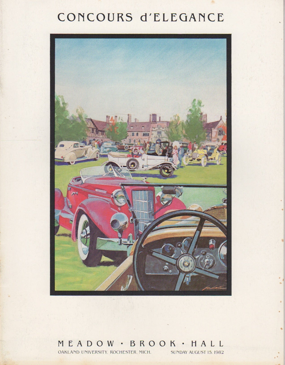 Meadow Brook Hall Concours d'Elegance 1982 Program