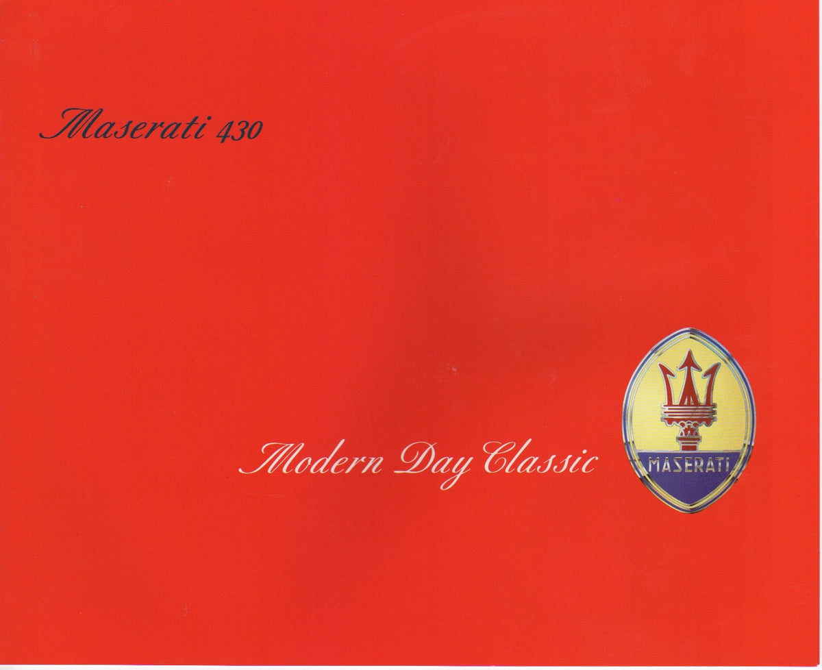 Maserati 222 SE Brochure