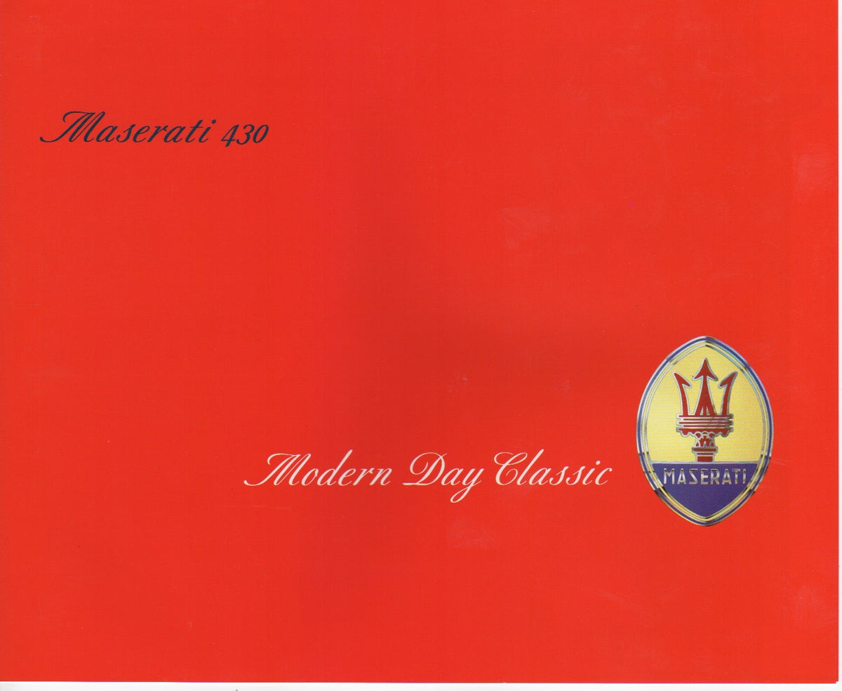 Maserati 430 Brochure