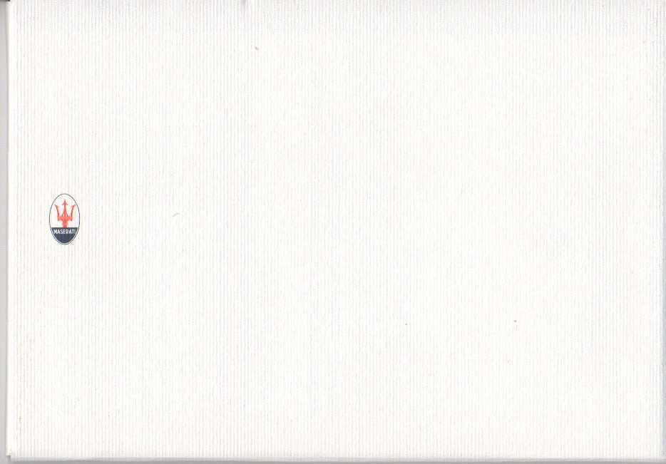 Maserati 3200 GT Officine Alfieri Maserati Personalization Cards