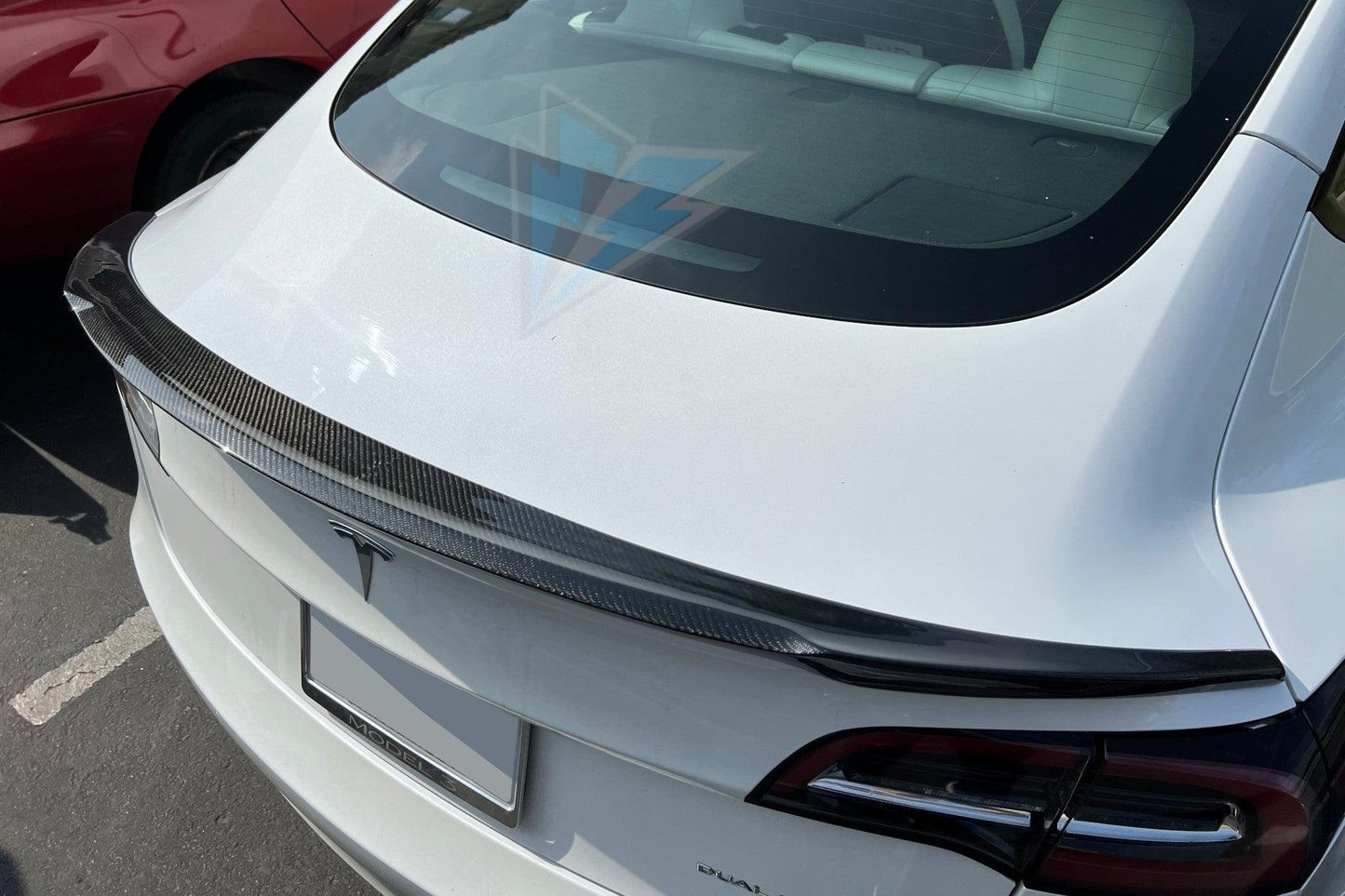 2017-2023 Tesla Model 3 (MK1) RS Style Carbon Fiber Trunk Spoiler | FYBR Aerodynamics — photo 3 of 3