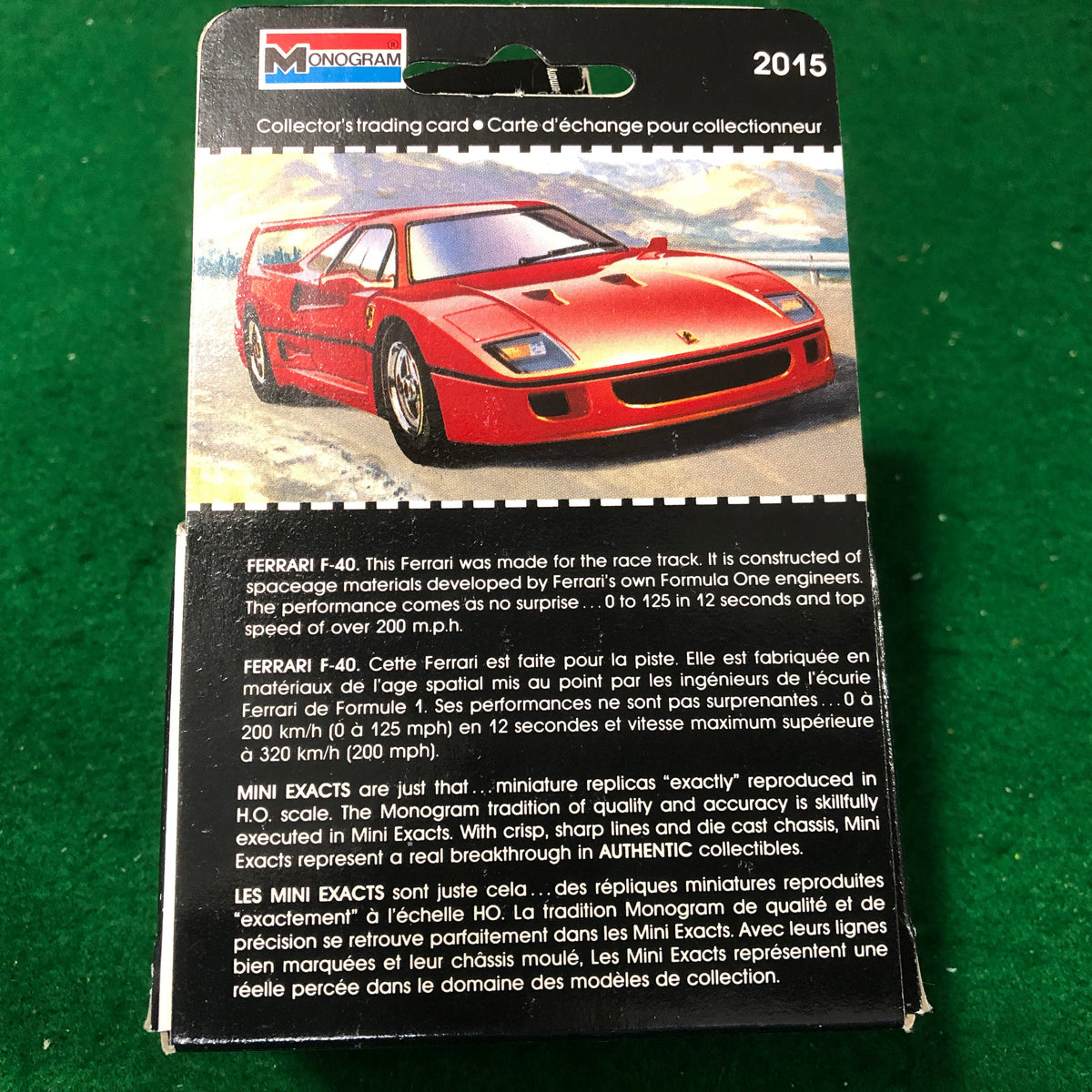 Ferrari F40 Red by Monogram 1:87 HO (2015)