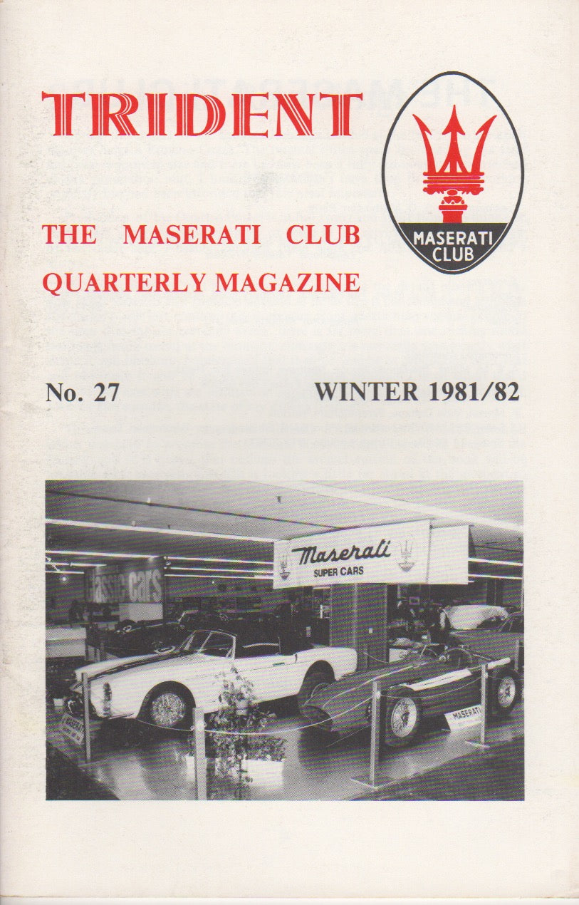 Trident - The Maserati Club UK Magazine No. 27