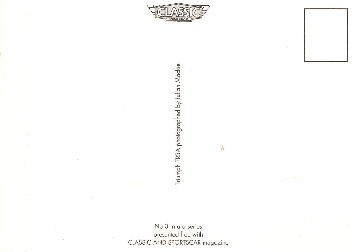 Triumph TR3A Postcard