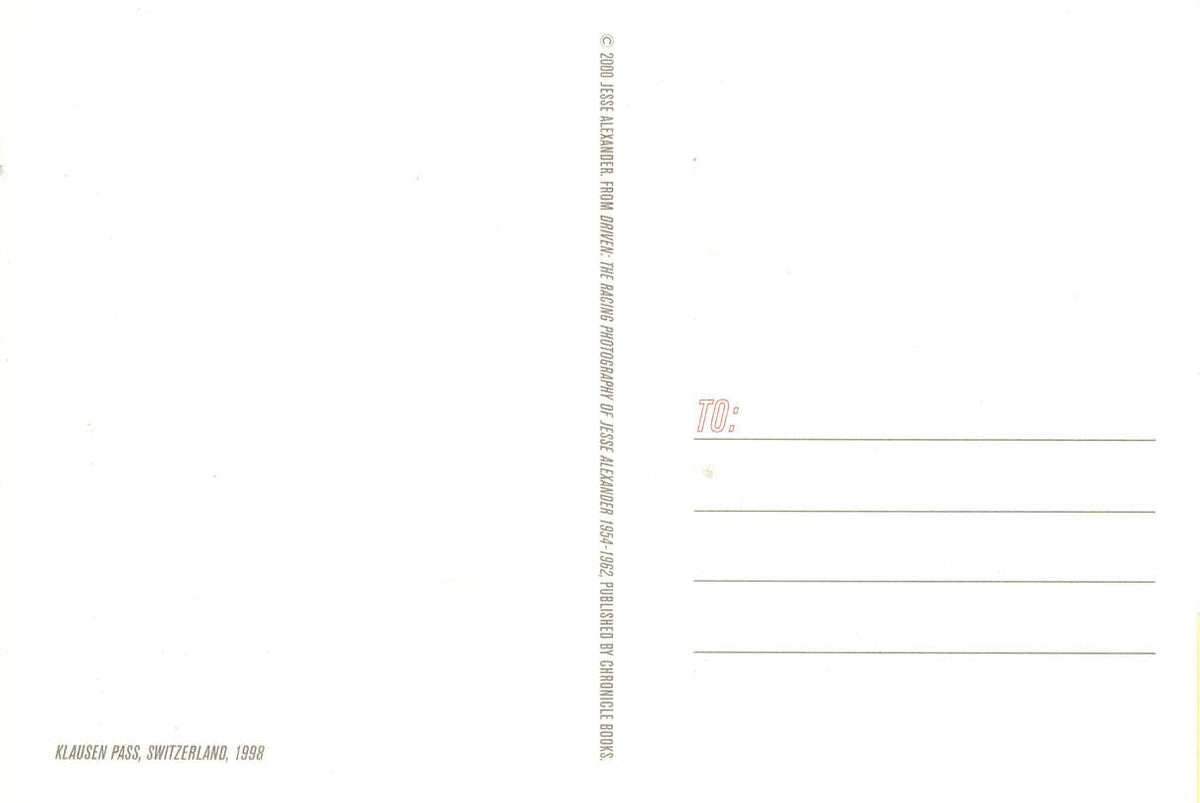 Klausen Pass, Switzerland, 1998 - Jesse Alexander Postcard