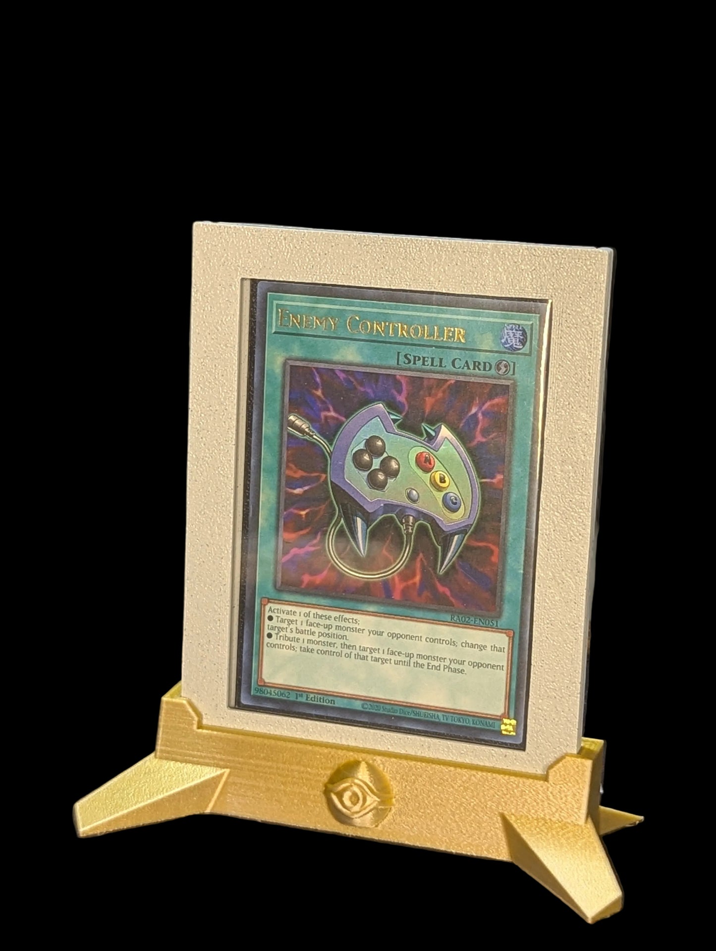 Yu-Gi-Oh! Retro Entry Relic – Enemy Controller (Ultra Rare, RA02) – Custom Display Stand + Case