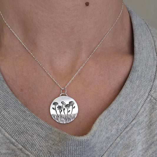 Personalized Birth Flower Necklace