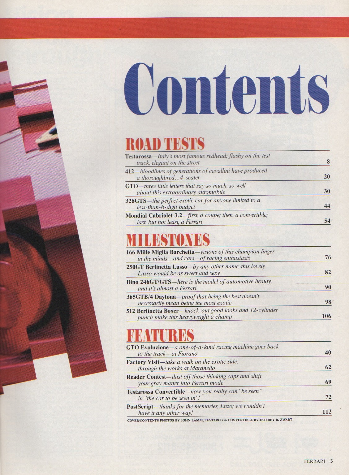 Road & Track 1987 Special Ferrari Issue