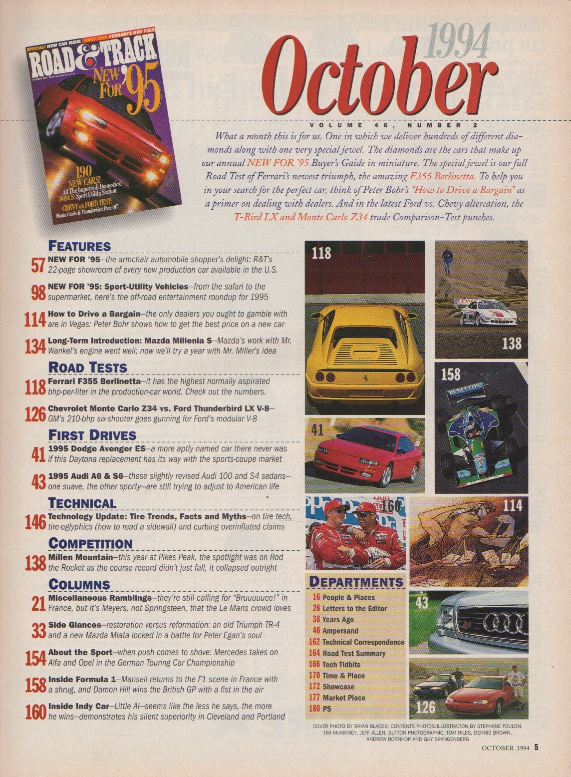 Road & Track Magazine 1994/10