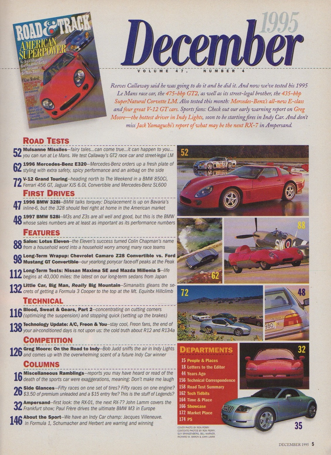 Road & Track Magazine 1995/12