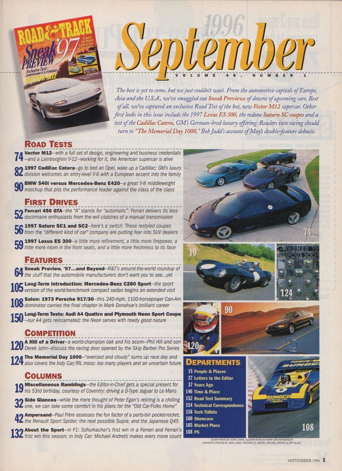 Road & Track Magazine 1996/09