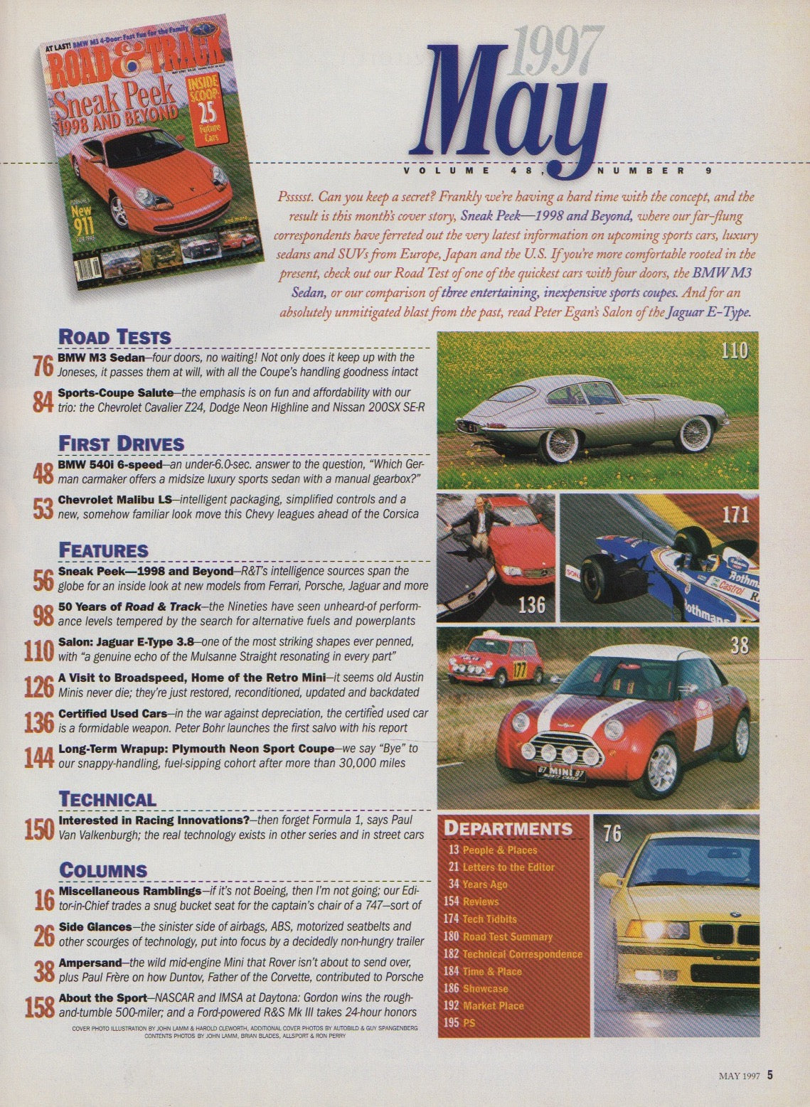 Road & Track Magazine 1997/05