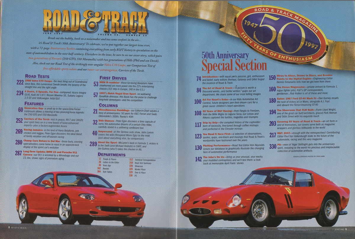 Road & Track Magazine 1997/06