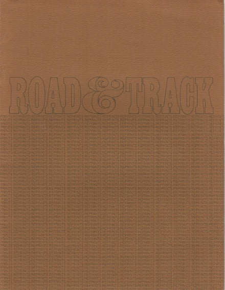 Road & Track Road Test Reprints Holder