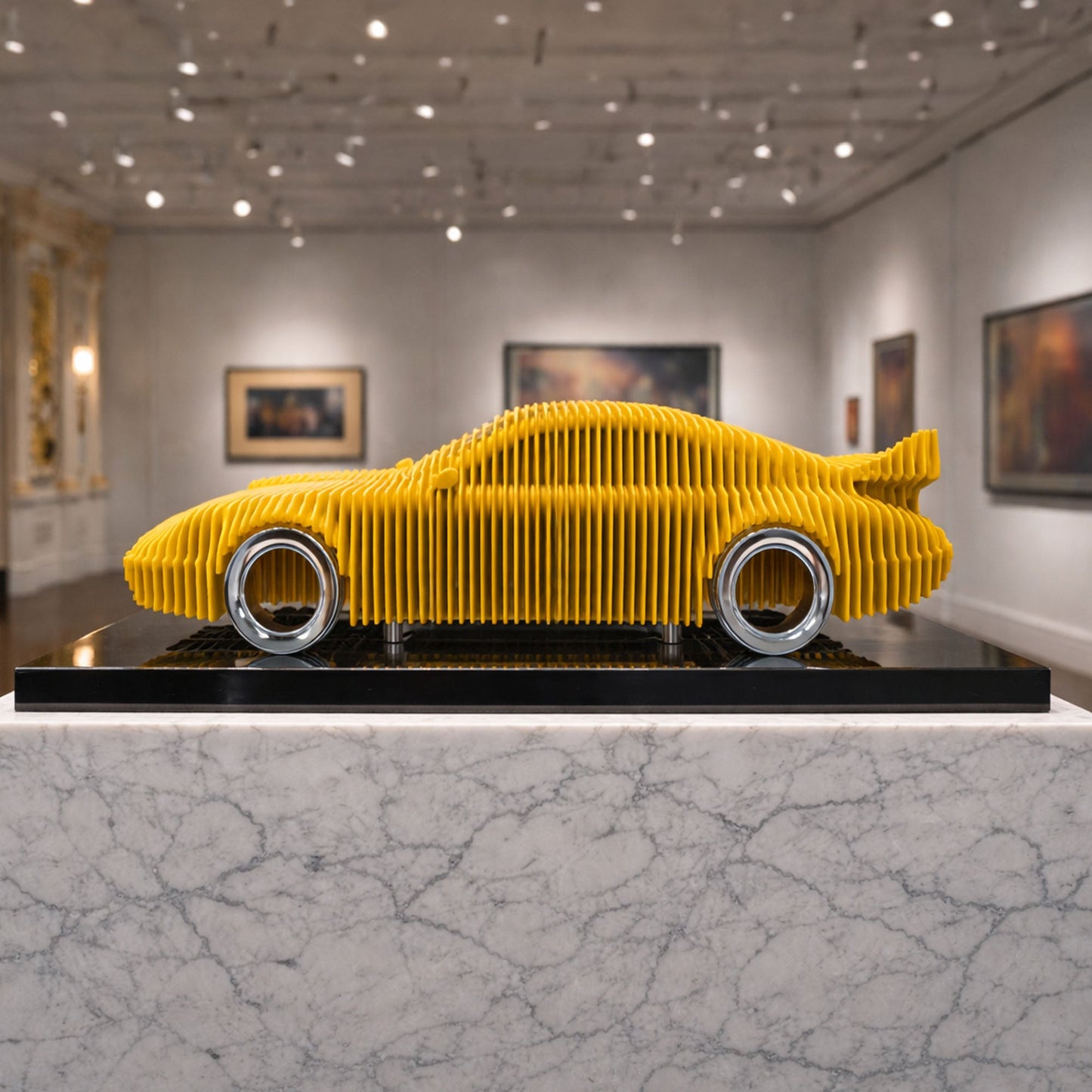 Escultura de metal "911" - MT1496