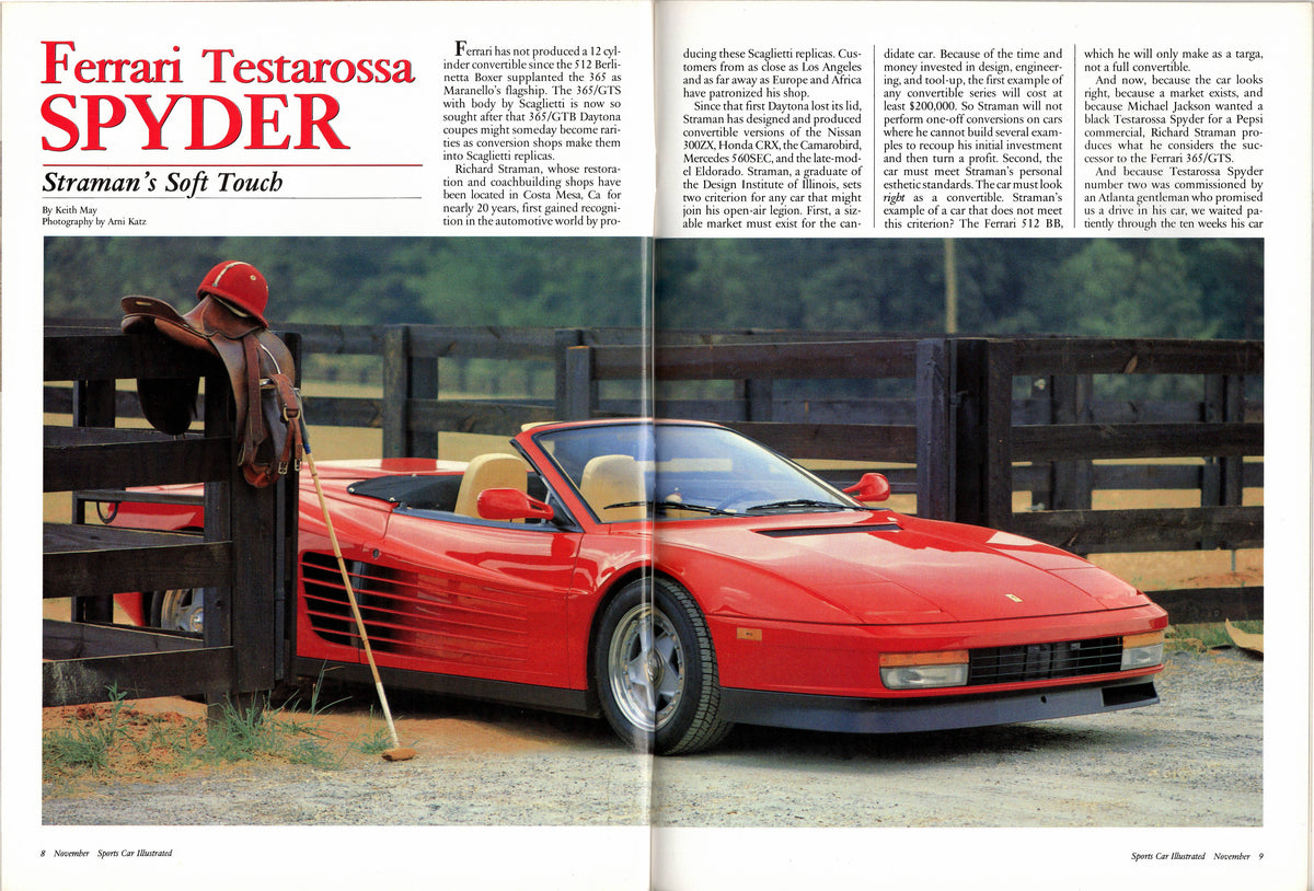 Sports Car Illustrated Magazine 1987/11