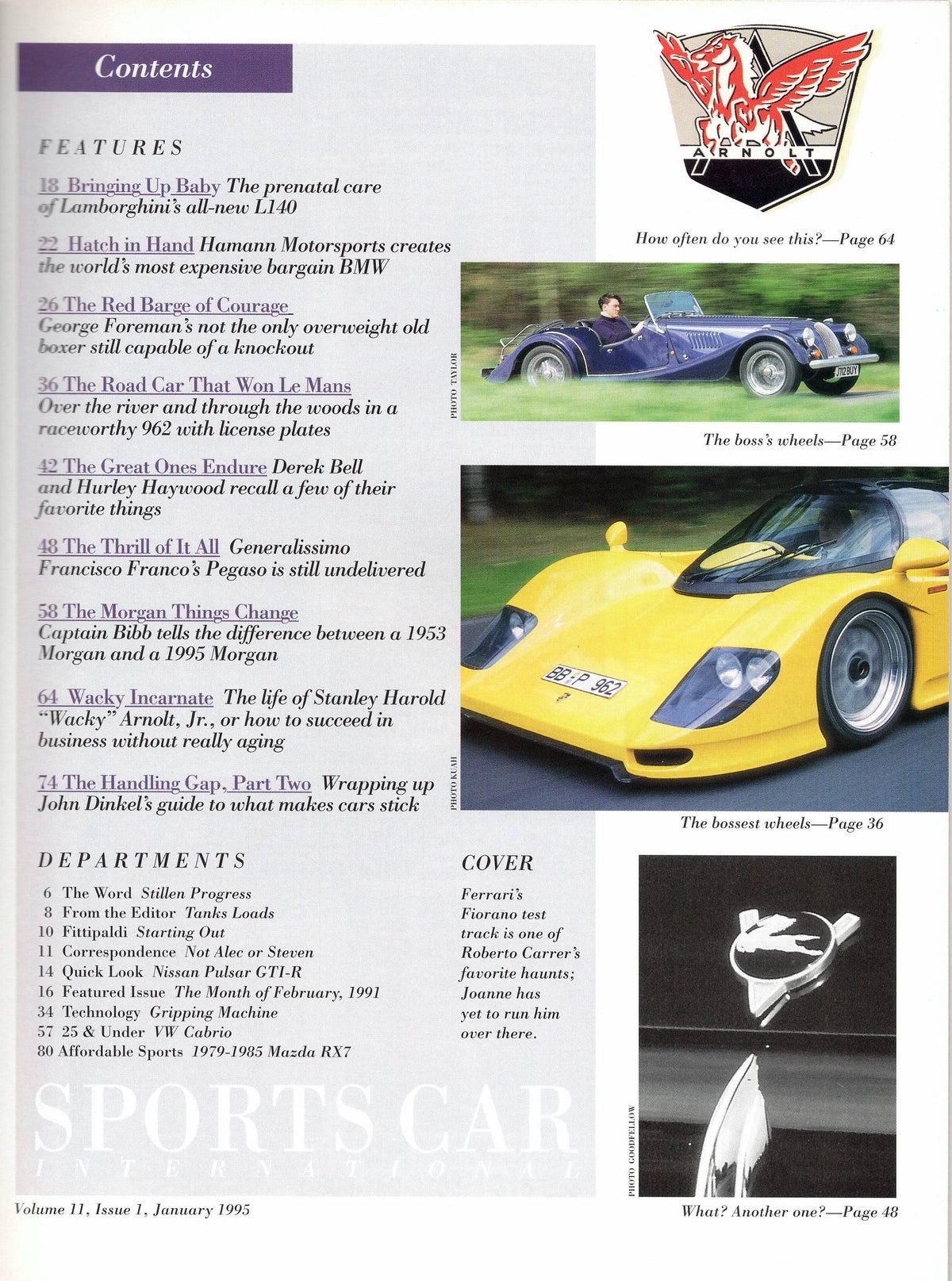 Sports Car International Magazine 1995/01