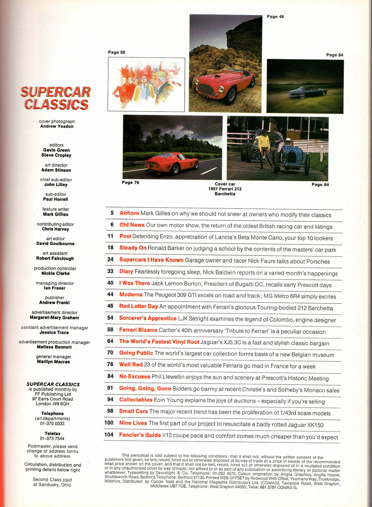 Supercar Classics Magazine 1987/09