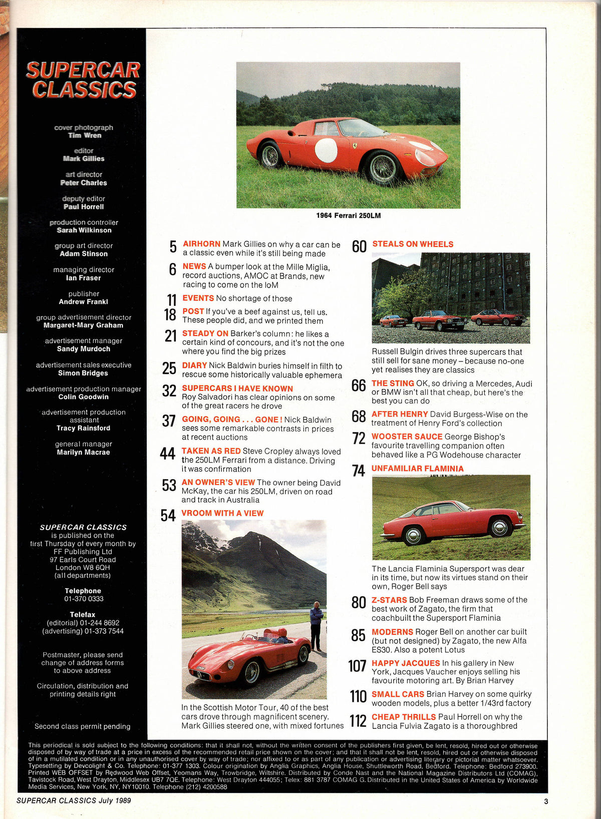 Supercar Classics Magazine 1989/07