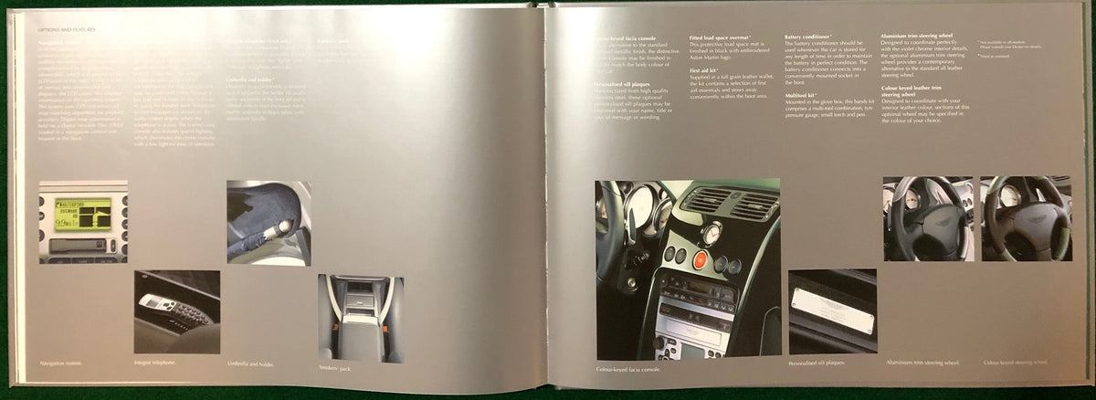 Aston Martin Vanquish 2001-2007 Deluxe Brochure