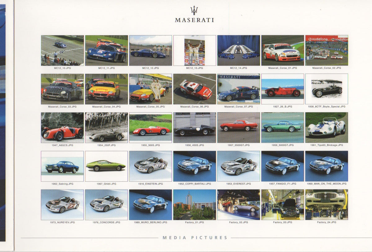 Maserati Press Kit 2004-2005