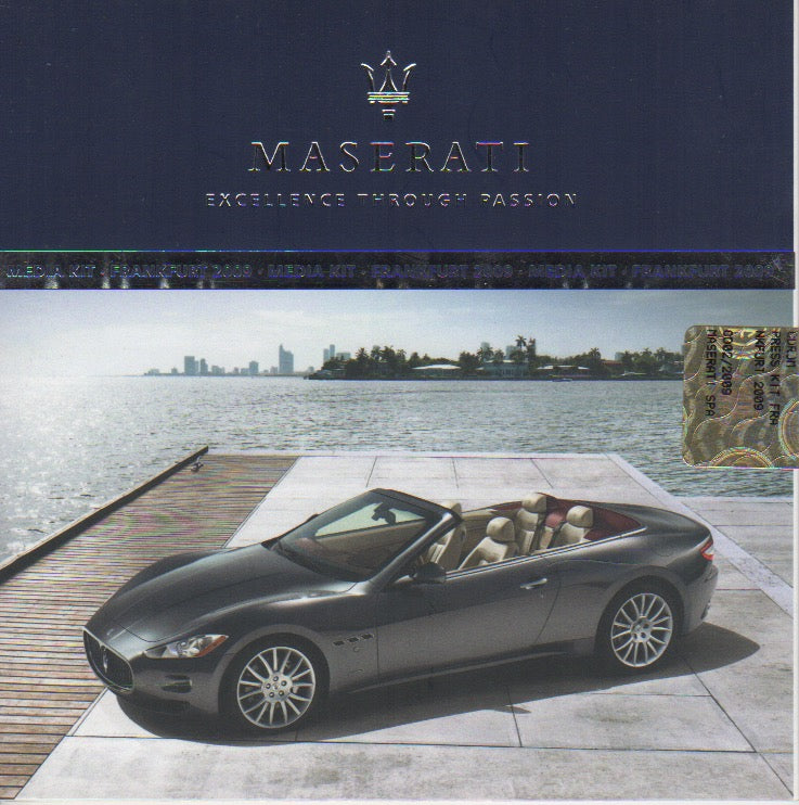 Maserati Frankfurt 2009 Media Kit on CD