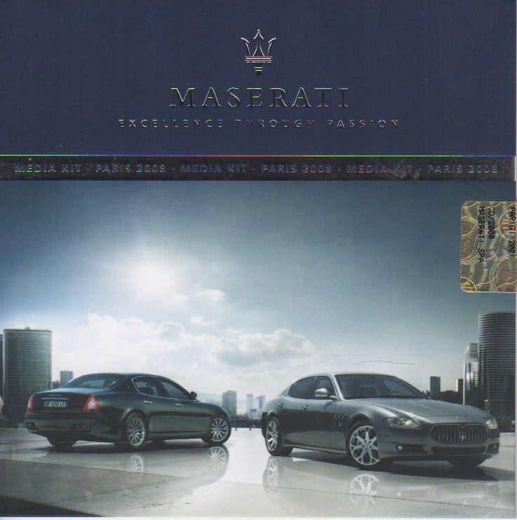Maserati Paris 2008 Media Kit on CD