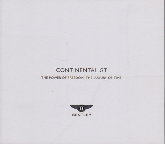 Bentley Continental GT Deluxe Brochure Set