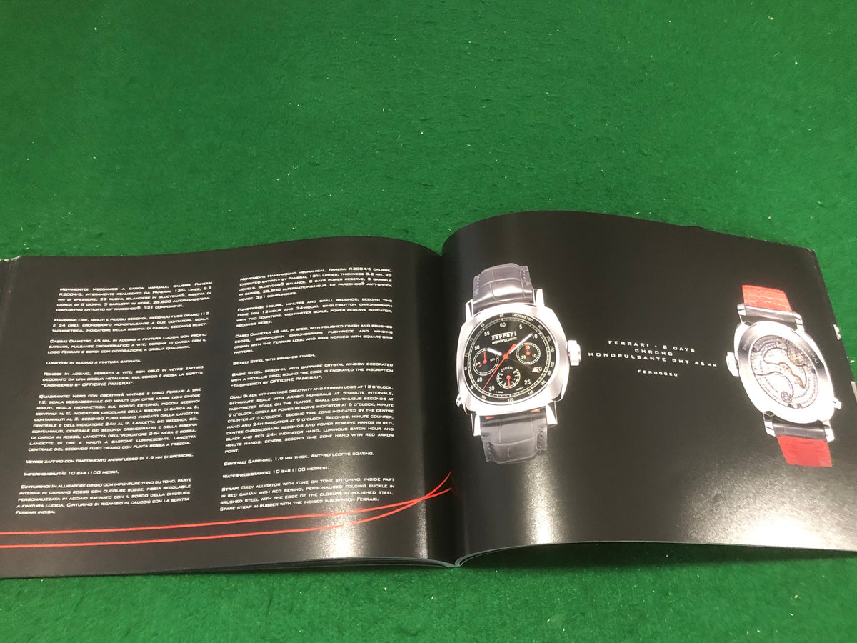 Ferrari 2008 Watches by Officine Panerai Brochure