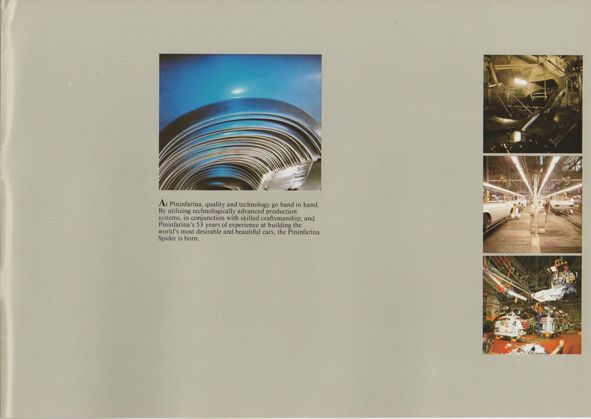 Pininfarina Spider (Fiat 124) Brochure