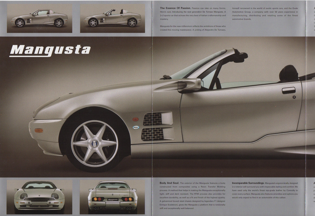 De Tomaso Mangusta Brochure