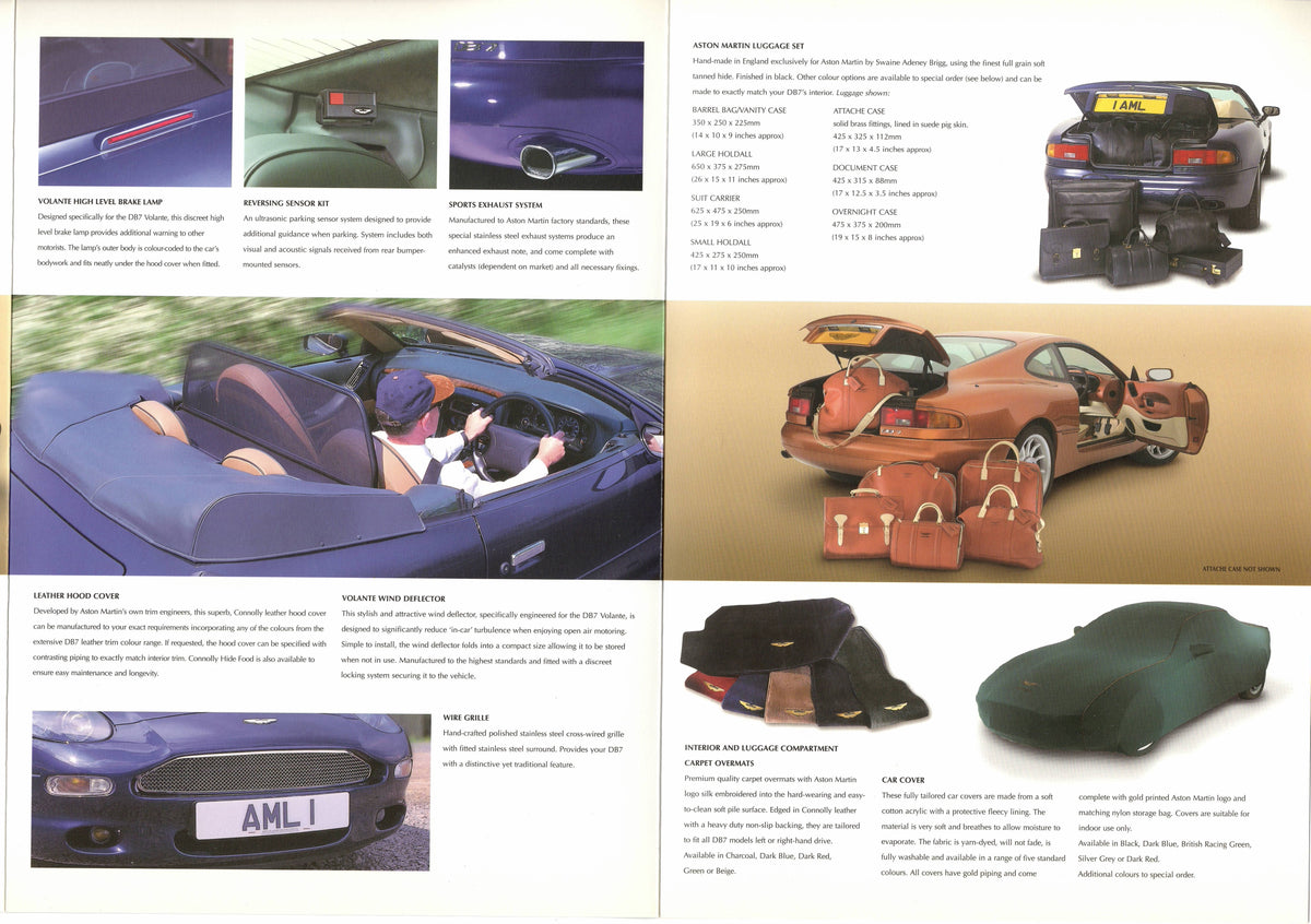 Aston Martin DB7 Accessories Brochure