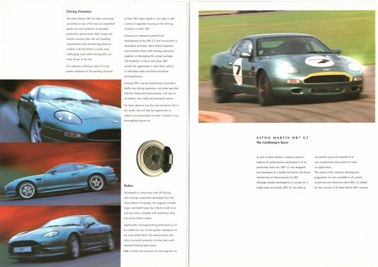 Aston Martin DB7 Driving Dynamics Brochure